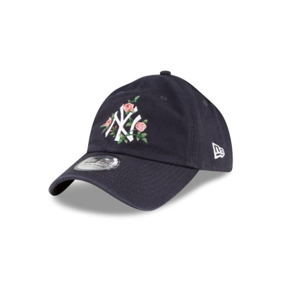 Blue New York Yankees Hat - New Era MLB Bloom Casual Classic Adjustable Caps USA5341798